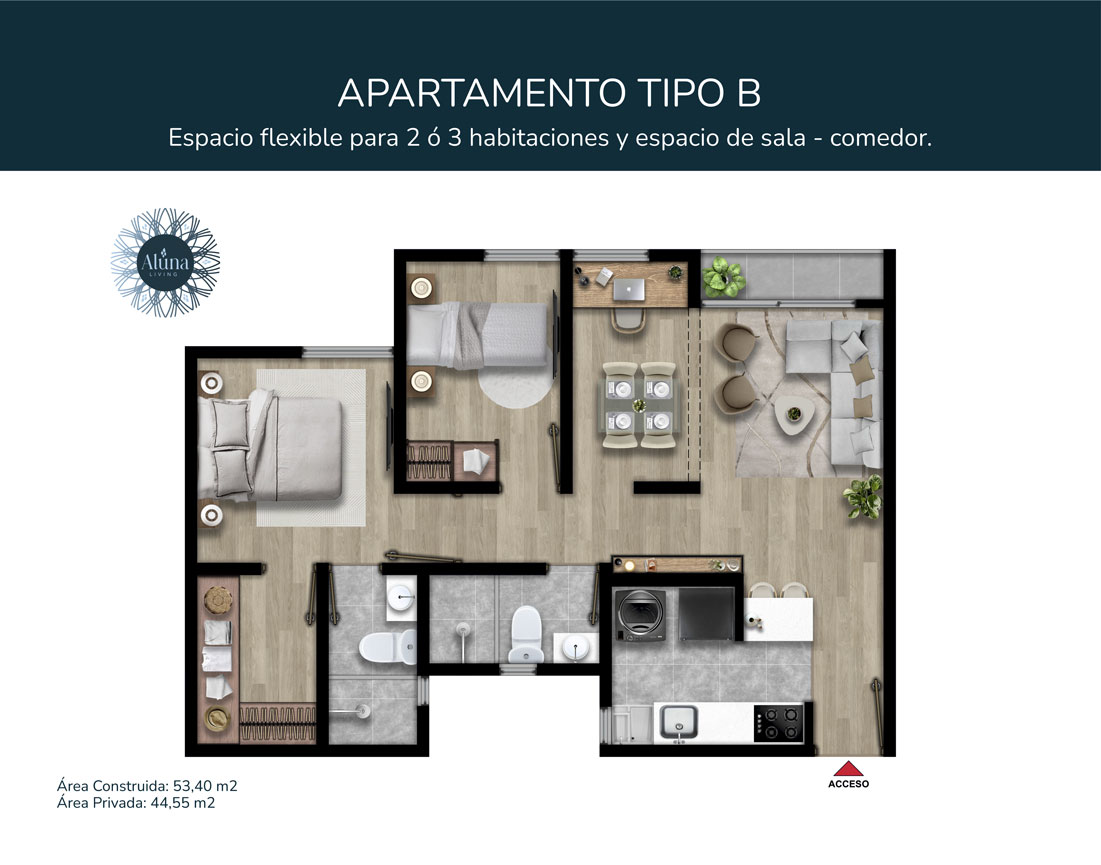 Plantas Aluna Living